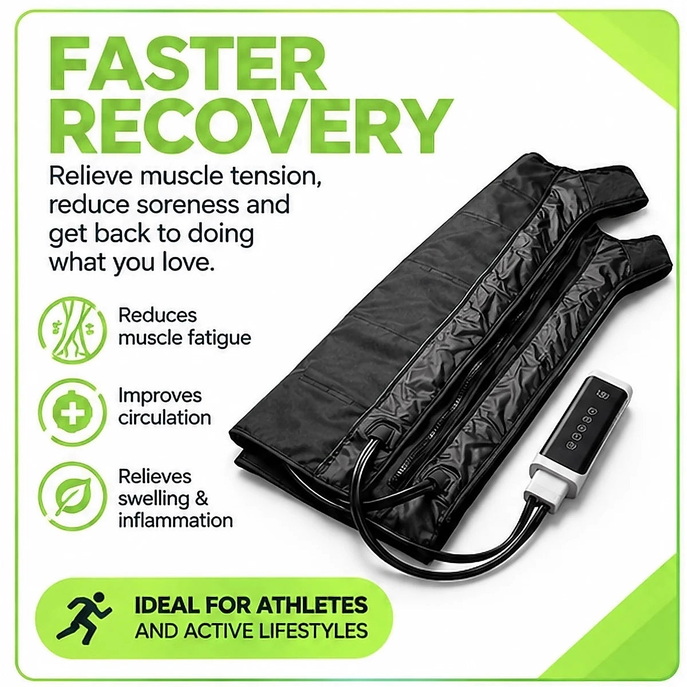 AIRboots PRO sequential compression, step by step